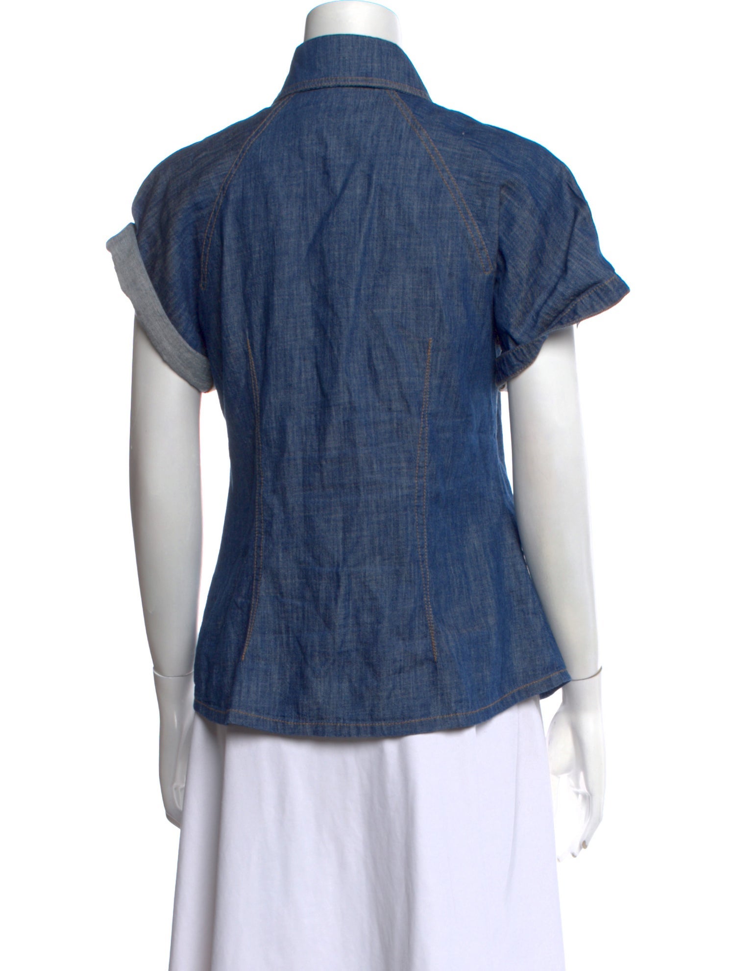 Zimmermann Short Sleeve Button-Up Top